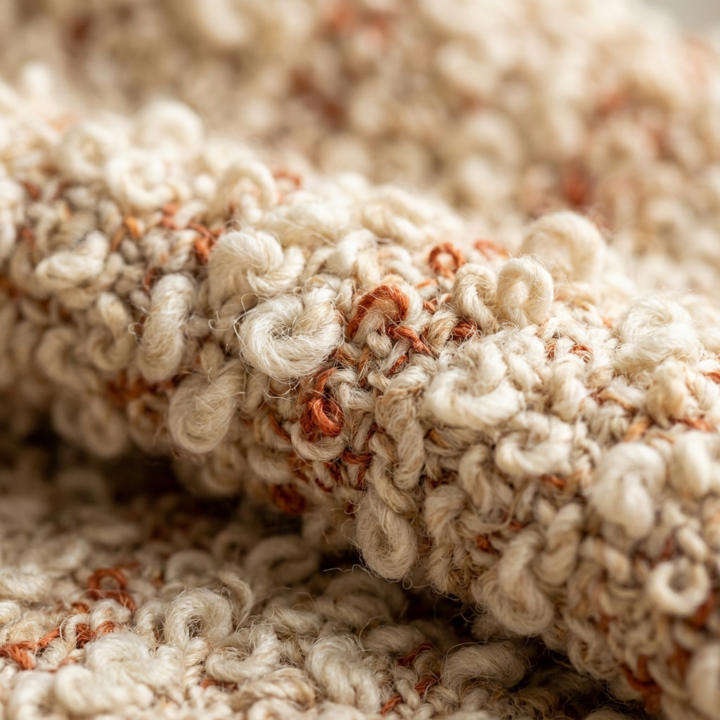 Luxury Bouclé Cushion Textile Swatch