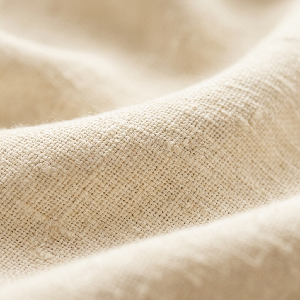 Natural Belgian Cascading Linen Swatch